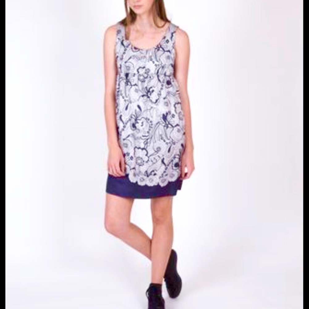 See by Chloe silk floral babydoll dress size 10